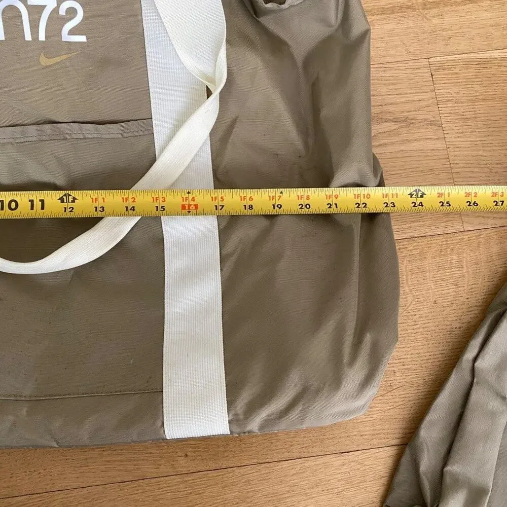 Nike x RM72 Nominated Set of Duffel & Tote Bag in Tan and Cream